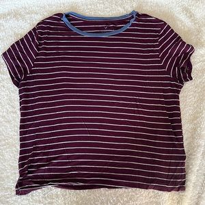 Women’s American Eagle Stripped Boxy Tee